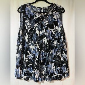 Roz & Ali Chain-Trim Floral Dress